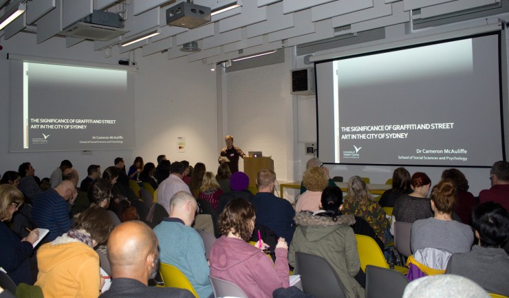 Cameron McAuliffe and audience by Luana Kaderabek